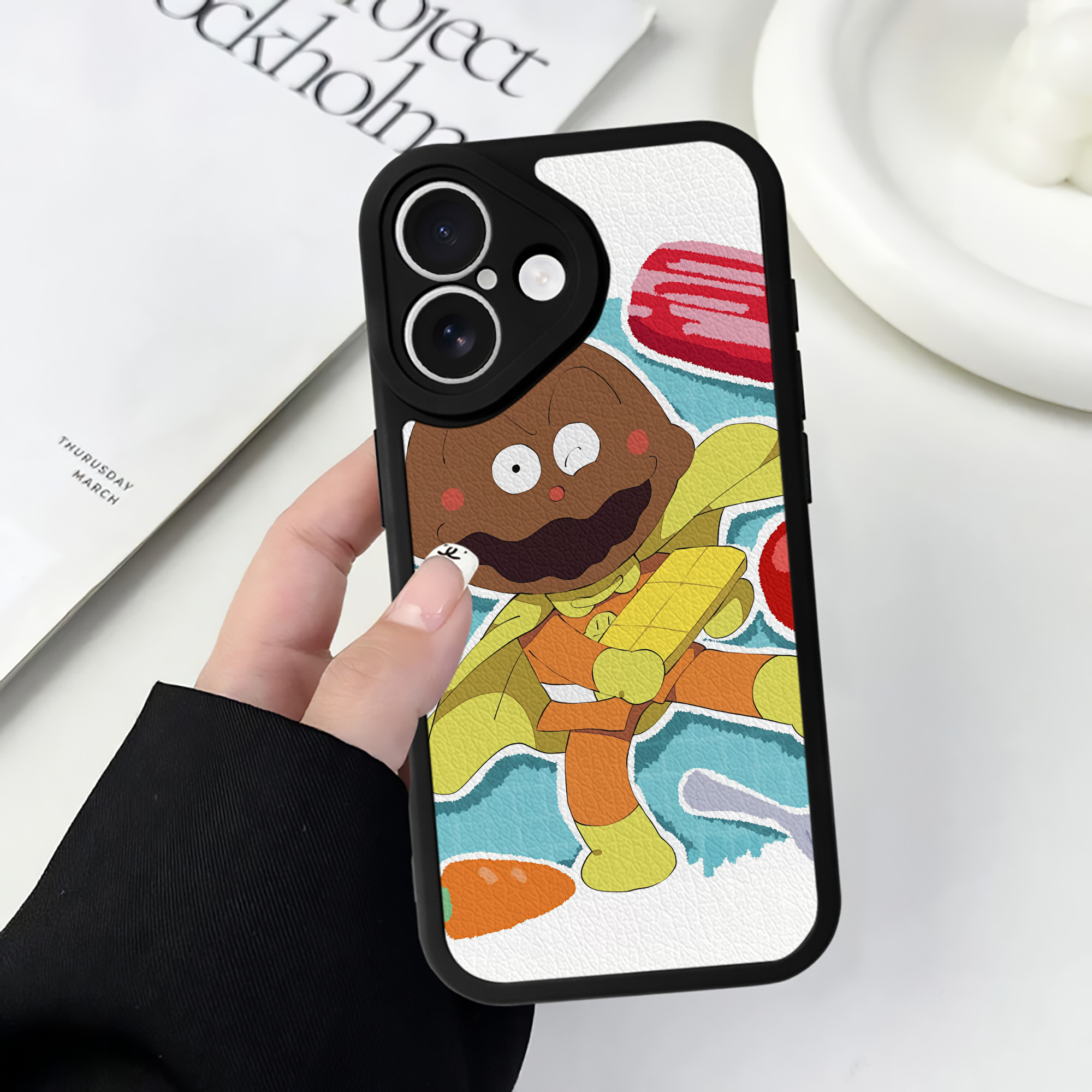 （画像用） アンパンマン Anpanman 【iPhone 16シリーズ対応】シリコンスマホケース（レザー調） 材質：シリコン